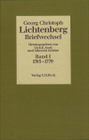 Ulrich Joost, Albrecht Schöne - Lichtenberg Briefwechsel  Bd. 1: 1765-1779