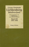 Georg Christoph Lichtenberg, Ulrich Joost, Albrecht Schöne - Lichtenberg Briefwechsel  Bd. 3: 1785-1792